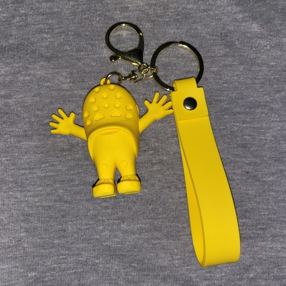 Crocs croslite guy vintage style keychain yellow croc dude - Picture 1 of 5